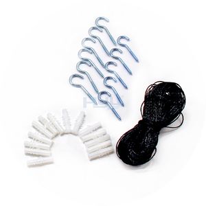 Jaring pengaman kucing pencegahan jatuh hewan peliharaan hitam, layar pelindung balkon nilon tahan lama - Product Image 6