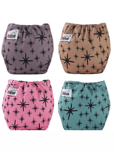 방수 면 유아 아기 변기 훈련 바지 속옷 통기성 유아 천 기저귀 - Product Image 5