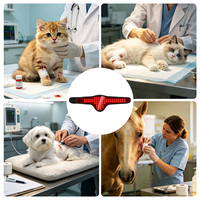 Envoltura de Fototerapia para Perros y Gatos con Batería Recargable USB-C y Temporizador de 15 Minutos