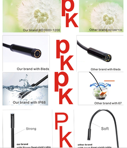 8LED HD 1200P वायरलेस एंडोस्कोप वाईफाई लंबी फोकस 8MM औद्योगिक वाहिनी एयर कंडीशनिंग कार निरीक्षण endoscope IP68 - Product Image 3