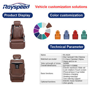 مقعد سيارة جلدي متعدد الوظائف مخصص مع مسند ظهر كهربائي مصمم للسبرينتر فان فيتو لاند كروزر - Product Image 2