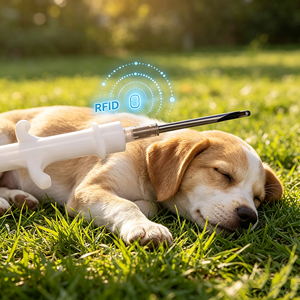 Transpondeur RFID injectable 134,2 KHz ISO pour le suivi des animaux, <span class=keywords><strong>puce</strong></span> intelligente pour animaux de compagnie, chiens et chats, fourni par l'usine - Product Image 2