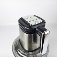Mini hachoir à viande électrique en acier inoxydable, multi-vitesses réglables, capacité de 5 L, pour restaurant, usage domestique et cuisine