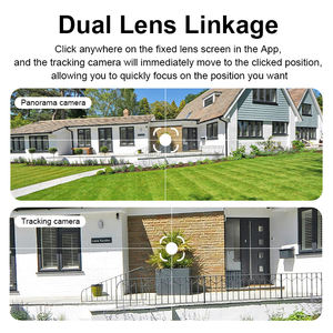 2025 Горячая O-KAM PRO WiFi 6MP HD двойной объектив CCTV Водонепроницаемая умная домашняя камера безопасности панорамирование-наклон CMOS Обнаружение движения настенный светильник - Product Image 5