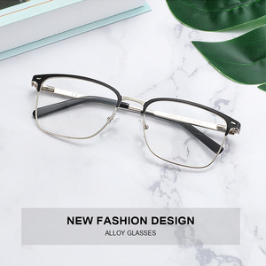 2023 mới hợp thời trang thời trang biểu tượng tùy chỉnh cảnh tượng kính quang học kim loại khung cho nam giới kính theo toa - Product Image 2