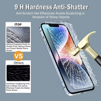 Protection d'écran en verre trempé pour iPhone 15 14 13 12 11 Pro 16Pro, logo personnalisé, couverture intégrale, lot de 3
