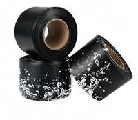 Tube thermorétractable noir de grand diamètre 70 millimètres, gaine thermorétractable écologique conforme RoHS