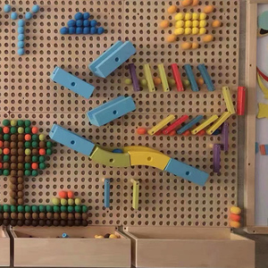 Personalizado al por mayor Hotel obras de arte contemporáneo niños seta clavo rompecabezas pasillo pared juguetes cuenta pista niños agujero tablero - Product Image 5