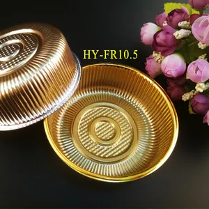 FR10.5CM Vente en gros Blister Emballage Boîte Mooncake Emballage Plateau Conteneur Titulaire Lune Gâteau Plateau