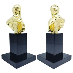 2026 ट्रॉफी पुरस्कार और पार्टी समारोह, पुरस्कार समारोह और प्रशंसा उपहार स्वर्ण प्लेटेड स्टार प्लेटिंग मेटल अवार्ड ट्रॉफी - Product Image 3