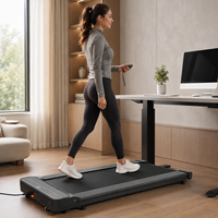 Caminadora Plegable Portátil K-FIT GSWG-4000, Caminadora de Escritorio, Motor Delgado de 1.5HP, Control Remoto Inalámbrico, Pantalla LCD, para el Hogar y la Oficina
