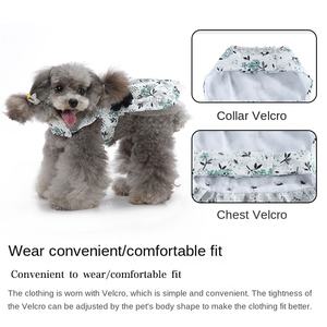 <span class=keywords><strong>Robe</strong></span> de banquet pour animaux de compagnie en polyester de luxe, s'enfile en 3 secondes. Double sur le dos et sur le devant. Jupe plissée double face - Product Image 3