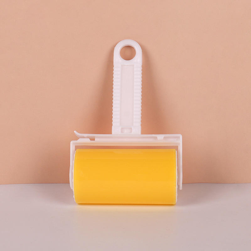 Rouleau de cheveux collant lavage moyen [jaune]