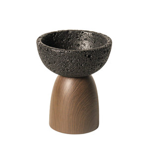 Porte-bougie aromatique et brûleur d'encens en béton, nouveauté, écologique, 100% naturel, ornement pour la maison, cadeau idéal - Product Image 1