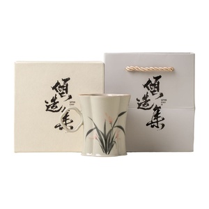 Ice Table Hand-painted Flower Mouth Ceramic Tea <b>Cup</b> Kung Fu Tea Set Home Tea Tasting <b>Cup</b> New Chinese Style Underglaze Handle <b>Cup</b> - Product Image 5