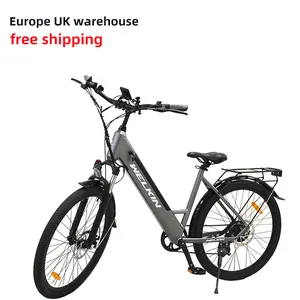 מחסן האיחוד האירופי משלוח חינם זול 27.5 אינץ' 36v 500w אופניים חשמליים נשים מבוגרים אופניים חשמליים אופניים אופני עיר