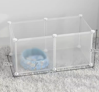Facile à assembler PP meubles pour animaux de compagnie clôture réglable cage pour chat cage à lapin petite maison pour animaux