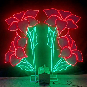 Outdoor LED Christmas Lamp Post <b>Lights</b> Commercial Street Decoration Motif <b>Light</b> for Park Plaza Holiday Landscape Display - Product Image 1