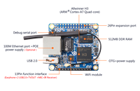 Orange Pi Zero d'origine, Orange Pi, ordinateur monocarte bon marché, carte de développement, Raspberry Pi, prix de gros