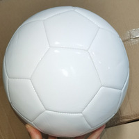Ballon de football publicitaire blanc personnalisable avec machine à peindre les graffitis DIY, ballon de football cousu