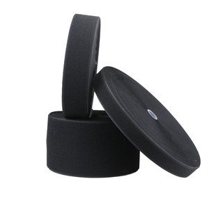 环保圆形弹力柔软单面钩环织物扣带卷自粘婴儿松紧带钩环 - Product Image 2