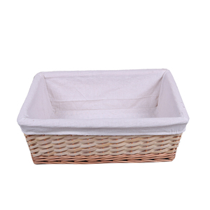 Wholesale Rectangle Wicker <b>Bread</b> <b>Basket</b> With Fabric Cheap Wicker Storage <b>Basket</b> - Product Image 1