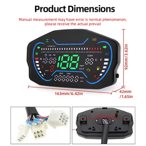 Tableau de bord LCD pour moto sud-américaine, très demandé, compatible Ducati, compteur de vitesse multifonctionnel avec jauge de carburant, universel - Product Image 2