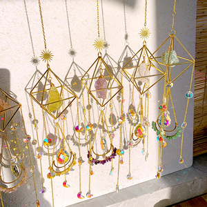 Attrape-soleil en cristal naturel fait main, attrape-soleil en cristal suspendu, prisme arc-en-ciel - Product Image 6