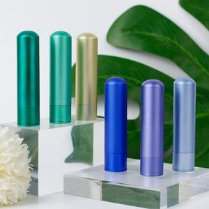 Inhaler hidung aluminium logam, untuk Aromaterapi, dapat digunakan kembali Inhaler minyak esensial untuk relaksasi, kesehatan, dan menghilangkan stres - Product Image 3