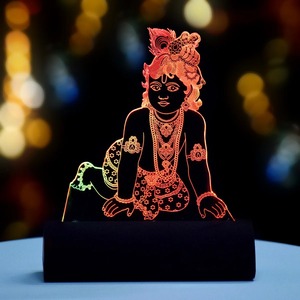 Lampe de tableau de bord LED Nandkishor Murti de qualité supérieure avec design lumineux à changement de couleur pour la décoration de véhicule, disponible à la vente - Product Image 2