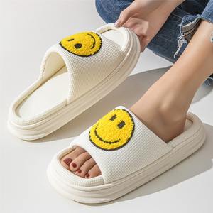 SMILE Anti-Slip and Odor-Resistant Indoor Home Use <b>Sandals</b> for Men and Women with Open Toe and Cushioning Features in Summer - Product Image 1