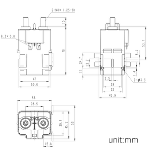 Contactor de CC de Alta Tensión Monofásico 500VDC 200A 16kA Capacidad de Ruptura Certificado CE Modelo EVC5A ALQ - Product Image 3