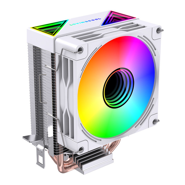 Dual Heatpipe Tower CPU Cooler 90mm Fan ARGB PC Heatsink for Intel AMD