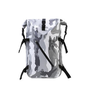 PVC Waterproof Backpack Double Shoulder Sports Dry Sack Pack <b>Rafting</b> Swimming Diving Zipper Floating Roll Top Hiking Backpack - Product Image 1