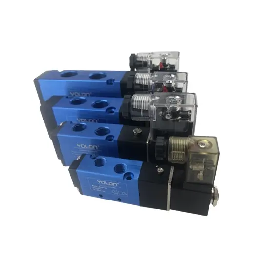 4v210 loạt 4v310-10 2/5 cách điều khiển duy nhất loại tấm khí nén Van điện từ manifold4V110-06 4v410-15