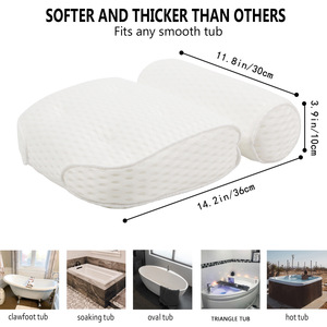 Almohada de Bañera de Malla 4D <span class=keywords><strong>ES06</strong></span> de Venta Caliente en Europa y América, con 7 Ventosas, Almohada de SPA para Baño, Envío Directo de un Solo Artículo - Product Image 3