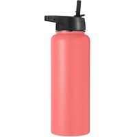 Bouteille d'eau isotherme Double paroi isolée en acier inoxydable, contenant personnalisé, pour cantine verte