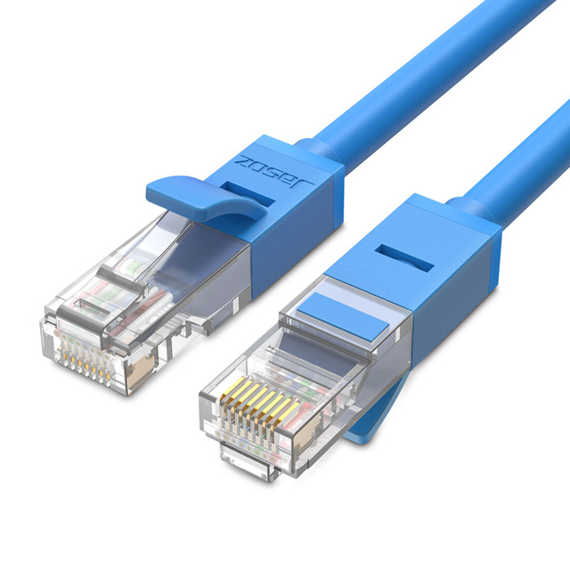 Jasoz CAT6 LAN Cable 1000m Network Ethernet UTP 26AWG Gold-Plated Connectors Oxygen-Free Copper PVC Jacket Communication Cables