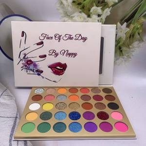 Palette d'ombres à paupières de marque privée à haute teneur en pigments, palette d'ombres à paupières étanche sans cruauté, 35 couleurs - Product Image 1