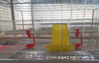Galvanized4 niveaux petit bébé poulet canard cage durable fil cage 100-300 oiseaux capacité poussin couveuse Cage à vendre au Zimbabwe