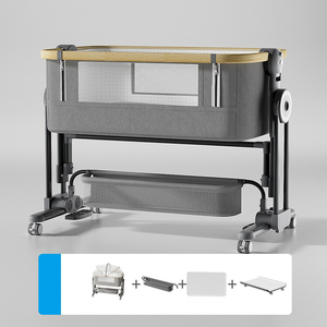 Lits de grande taille personnalisables et berceaux pliants mobiles pour nouveau-nés, tables à <span class=keywords><strong>langer</strong></span> multifonctionnelles pour bébés - Product Image 3