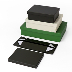 Scatola di Carta Personalizzata Ecologica con Coperchio e Base Pieghevoli per Scarpe, Vestiti e Regali - Product Image 1