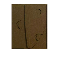 Haute qualité moderne décor à la maison luxe mur Art sculpture sur bois à la main grès Relief peinture