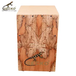 GECKO CS80SM กล่อง Cajon กลองเด็กมินิสตริงเหล็กธรรมชาติ Maple ไม้เบิร์ช Cajon กลองสําหรับของเล่นเด็ก