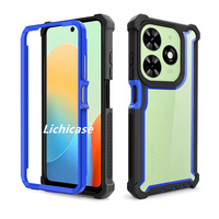 Coque de téléphone transparente rigide Lichicase pour Tecno Spark GO 2024 Spark 20 20C avec protection d'objectif