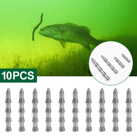 Plomb de pêche barbelé en forme de tour TUOLI pour leurres souples, montages Texas-rig et drop-shot, accessoire de pêche au bar pour rivières