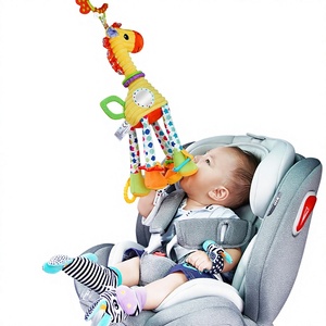 Juguete Colgante para Cuna de Bebé de 0 a 24 Meses, Peluche Corto de Zebra y Jirafa, 31-50cm, Sin Relleno - Product Image 1