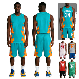 Uniformes de Baloncesto Personalizados para Hombre, con Logotipo Bordado, Diseño Nuevo, Transpirables, para Escuela Secundaria - Product Image 1