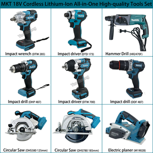 Kit de Ferramentas Multifuncional Sem Fio <span class=keywords><strong>Makita</strong></span> para Trabalho em Madeira 18V, Chave de Impacto, Serra, Ferramentas de Polimento e Fixação, 26 Peças, Kit Completo - Product Image 2