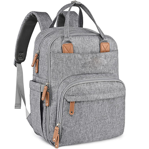 Mochila Deportiva Abierta Personalizable de Estilo Vintage, con Cambiador de Pañales, Impermeable, de Poliéster, con Capacidad de 20-37L para Viajes, Confort para el Bebé - Product Image 1
